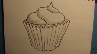 How to Draw a Cupcake [upl. by Watkin906]