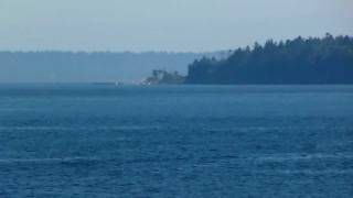 Mount Rainier from the ferry back from Bremerton to Seattle [upl. by Munroe686]