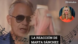 KAROL G y ANDREA BOCELLI Vivo por ella y la reacción de MARTA SÁNCHEZ [upl. by Ahsenyt433]