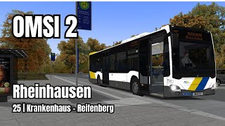 OMSI 24KRheinhausen  25 Krankenhaus  Reifenberg [upl. by Enaj]