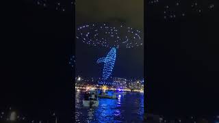 Vivid Sydney 2023 Drone Show Night Lights AU [upl. by Martelli648]