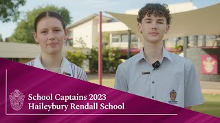 Haileybury Rendall School  Meet the 2023 School Captains [upl. by Nnahgiel183]