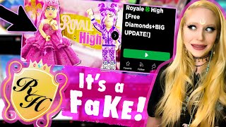 A FAKE ROYALE HIGH GAME TRIED TO SCAM ME 😱 [upl. by Anialeh270]