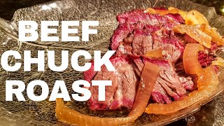 How to Cook a Chuck Roast  Pellet Smoker  Pit Boss KC Combo [upl. by Alemahs810]