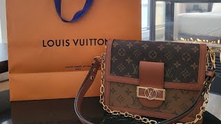 루이비통 도핀 MM 언박싱  Louis Vuitton Dauphine MM Monogram Unboxing [upl. by Nireil116]