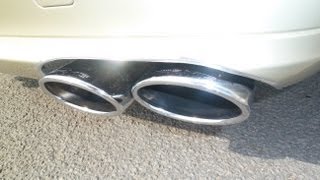 Mercedes E420 CDI Exhaust Sound Straight Pipes [upl. by Dyson368]