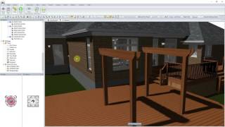 Creating a Pergola in SoftPlan remodel [upl. by Aala]