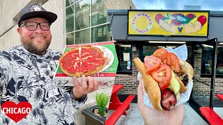 Chicago 2024  BEST Chicago Pizza amp The Wieners Circle  Chicago Food Tour  What To Do in Chicago [upl. by Hseham]