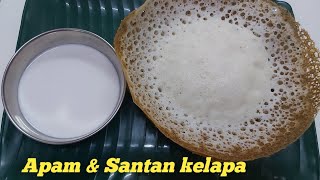 Resipi Apam Santan Kelapa Sedappp [upl. by Eilime68]