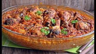 KURCZAK ZAPIEKANY Z RYŻEM obiad diner zapiekanka casserole [upl. by Rebbecca519]