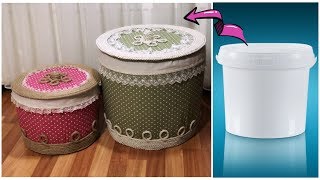 Plastik Kovadan Oyuncak Sepeti Yapımı  HOW TO RECYCLE PLASTIC BOX [upl. by Saticilef]