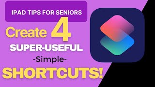 iPad Tips for Seniors Four Great Shortcuts [upl. by Ecnarret43]