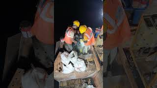 Bridge Grouting is going on Fosroc Conbextra EP 300 fosroc conbextra ep300 [upl. by Manoop]