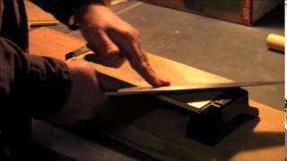 Knife Sharpening Rehabing a 40yrs Old Sabatier French Knife [upl. by Brier]