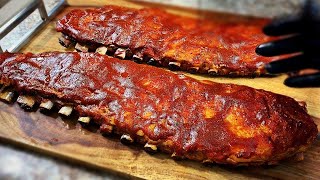 COSTILLAS de CERDO al HORNO con SALSA de BBQ  El TRUCO para que queden TIERNAS y JUGOSAS🍖 [upl. by Dust129]