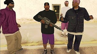 ¿Que pasa si CJ se une a los Ballas en GTA San Andreas [upl. by Freddi]