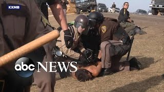 Dakota Access Pipeline Protest  141 Arrested [upl. by Hazmah]