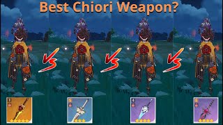 What is the BEST Sword for Chiori  Genshin Impact 45 [upl. by Nohsyt]