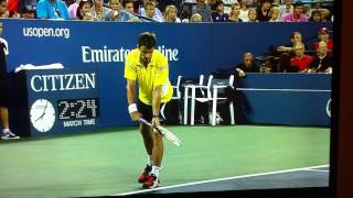 Robredo Annihilates Useless Federer In New York [upl. by Eiramait]