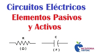 Elementos Pasivos y Activos de los Circuitos Eléctricos  Passive and Active Elements  Video 07 [upl. by Hutson]