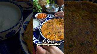 Achari Paneer Paratha paratha easyrecipe paneer achar [upl. by Noyad]