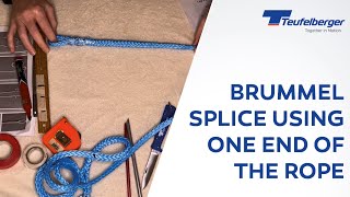 Brummel splice using only one end  For Teufelberger ENDURA 12 [upl. by Hyacinthia]