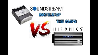 Hifonics Theta vs Soundstream Tarantula Xtreme amplifer review and test [upl. by Leede]