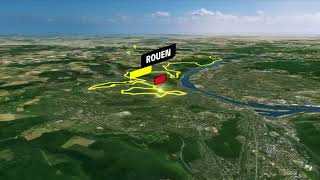 Tour de France 2025  le tracé de la 4e étape Amiens Métropole  Rouen [upl. by Satsok]