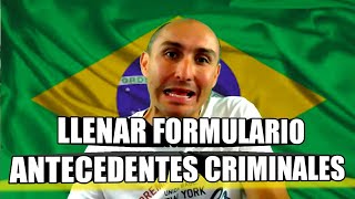 Cómo Sacar los ANTECEDENTES Criminales de la Policia Federal para el RNE  BRASIL [upl. by Chally598]