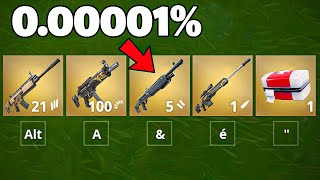 Ce STUFF est le PLUS RARE de FORTNITE 000001 de chance [upl. by Tterrag]