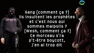 Lefa ft Kalash Criminel  Gang Paroles [upl. by Gyatt]