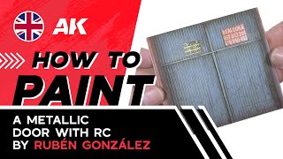 HOW TO PAINT A METAL DOOR COMBINING REAL COLOURS ACRYLICS AND OILS BY RUBÉN GONZÁLEZ [upl. by Franzoni]