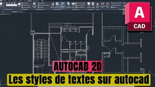 Les styles de textes sur autocad [upl. by Black]