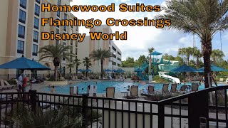 Hilton Homewood Suites at Flamingo Crossings Disney World in Winter Garden Florida [upl. by Corenda386]