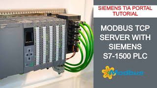 Siemen S71500 Modbus TCP Server Implementation in TIA Portal  Siemens TIA Portal [upl. by Yorgos846]