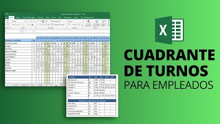 CUADRANTE DE TURNOS de empleados 📆 Plantilla Excel Gratis para horarios de trabajo [upl. by Notanhoj]