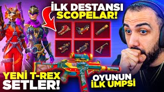 OYUNDA Ä°LK SCOPE VE EKLENTÄ°LER KUTUYA GELDÄ° ðŸ˜® OYUNUN EN ESKÄ° UMPSÄ° VE TREX SETLER  PUBG MOBILE [upl. by Nemzzaj]