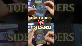 Top Loaders 🆚 Side Loaders  What’s better pokemon yugioh onepiece cards tradingcards tcg [upl. by Loggia]