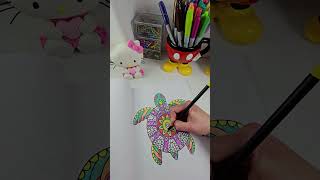 Como pintar una Tortuga🐢 con Faber Castell Supersoft [upl. by Acul958]