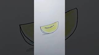 Draw melon artdrawing howtodraw easydraw melons shorts [upl. by Domeniga955]