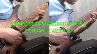 Strandberg Boden Standard 6 Vs Ibanez AZ2402 [upl. by Oibirot]