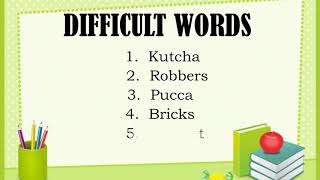 L 4 DIFFICULT WORDS  CLASS 2 EVS [upl. by Aillimat]