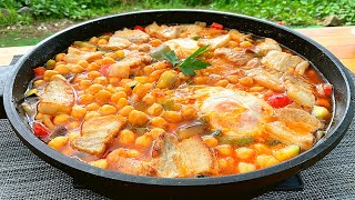 GARBANZOS CON PISTO de Verduras Receta Rápida Rica y Económica 👍🏻  GUILLE RODRIGUEZ [upl. by Paddy]