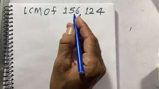 LCM of 156 and 124 In Hindi  Mathematics  lcm Division method  Surendra khilery [upl. by Nirrat]