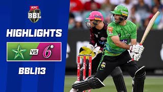 Melbourne Stars v Sydney Sixers  KFC BBL13 [upl. by Bernie78]