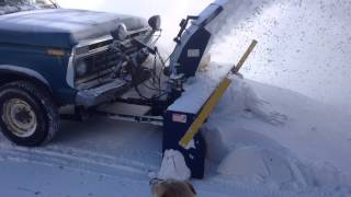 TRUCK MOUNTED SNOW BLOWER IN ACTION1 [upl. by Fabe]