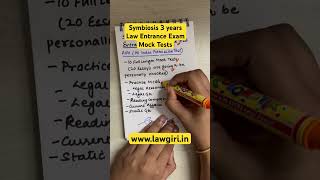 Symbiosis 3 years Law Entrance Exam Mock Tests  AIAT SLS Pune [upl. by Imeka166]