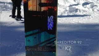 2015 K2 Shreditor 92 Skis Video Review  aussieskiercom [upl. by Shriver]