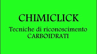 Tecniche di riconoscimento dei carboidrati  Biochimica [upl. by Bren676]