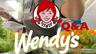 Wendys Fast Food QampA While I Prep Salads [upl. by Mathews394]